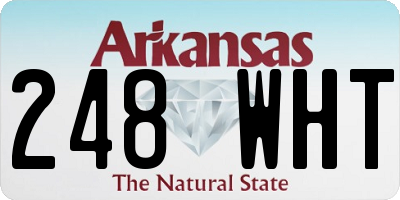 AR license plate 248WHT