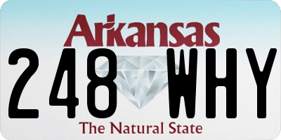 AR license plate 248WHY