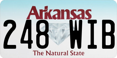 AR license plate 248WIB