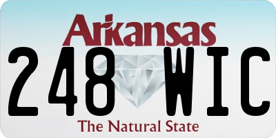 AR license plate 248WIC