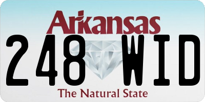 AR license plate 248WID