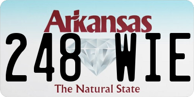 AR license plate 248WIE