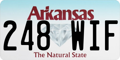 AR license plate 248WIF