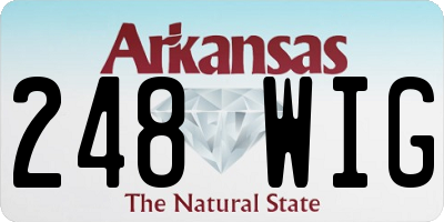 AR license plate 248WIG