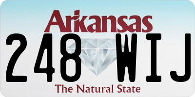 AR license plate 248WIJ