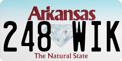 AR license plate 248WIK
