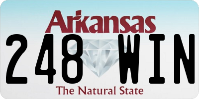 AR license plate 248WIN