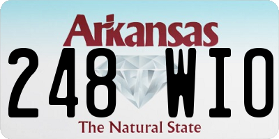 AR license plate 248WIO