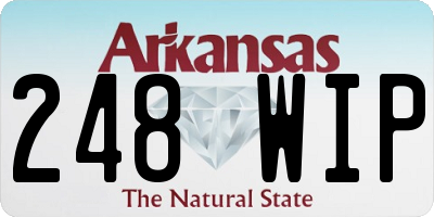 AR license plate 248WIP