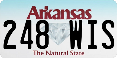 AR license plate 248WIS