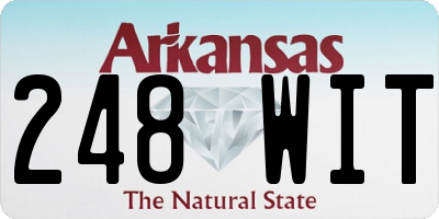 AR license plate 248WIT