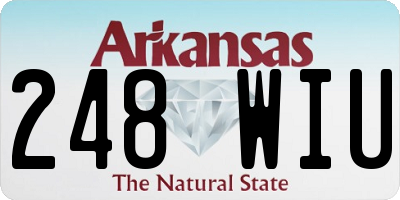AR license plate 248WIU