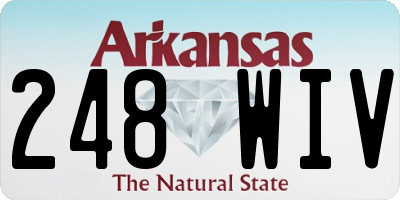 AR license plate 248WIV
