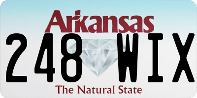 AR license plate 248WIX