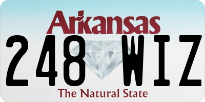 AR license plate 248WIZ