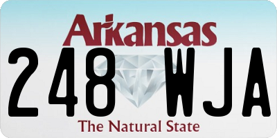 AR license plate 248WJA