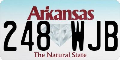 AR license plate 248WJB