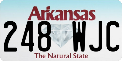 AR license plate 248WJC