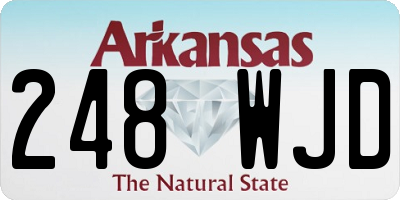 AR license plate 248WJD