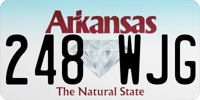 AR license plate 248WJG