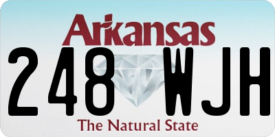 AR license plate 248WJH
