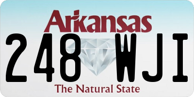 AR license plate 248WJI