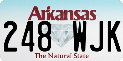 AR license plate 248WJK