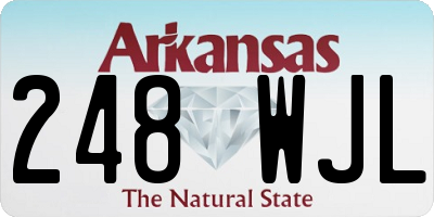 AR license plate 248WJL