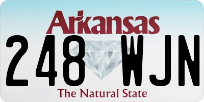 AR license plate 248WJN