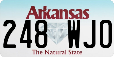 AR license plate 248WJO