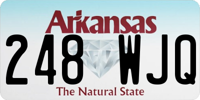 AR license plate 248WJQ