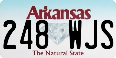 AR license plate 248WJS