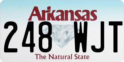 AR license plate 248WJT