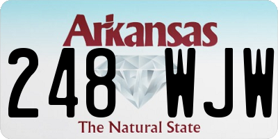 AR license plate 248WJW