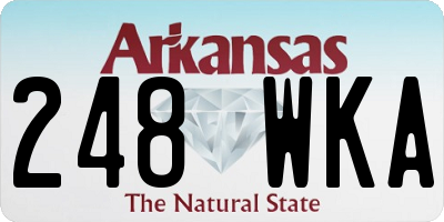 AR license plate 248WKA