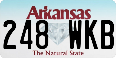 AR license plate 248WKB