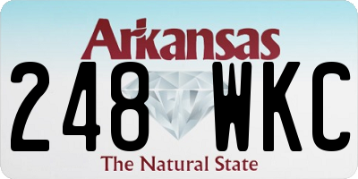 AR license plate 248WKC