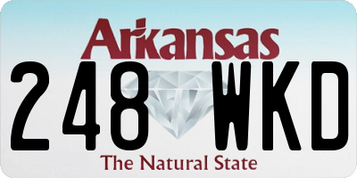 AR license plate 248WKD