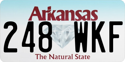 AR license plate 248WKF