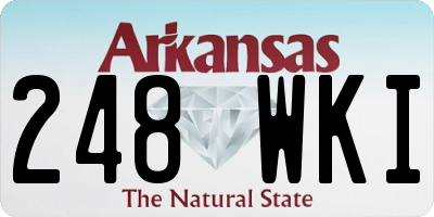 AR license plate 248WKI
