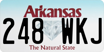 AR license plate 248WKJ