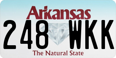 AR license plate 248WKK