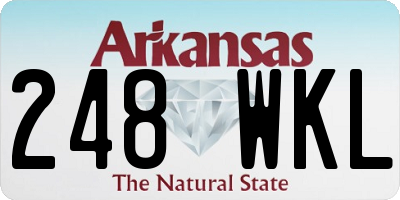 AR license plate 248WKL