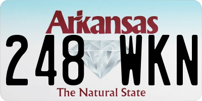 AR license plate 248WKN