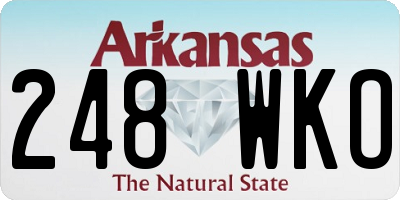 AR license plate 248WKO