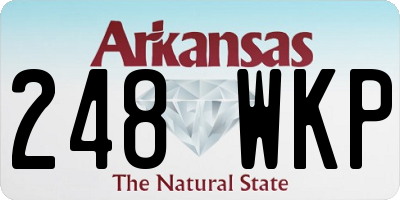 AR license plate 248WKP