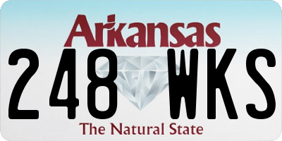 AR license plate 248WKS