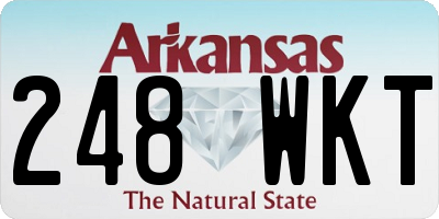 AR license plate 248WKT