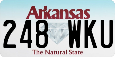 AR license plate 248WKU