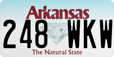 AR license plate 248WKW